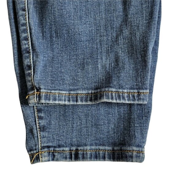 Lane Bryant Ankle Jeans Size 28 44X29 High Rise Distressed Ripped Medium Wash - Picture 7 of 9